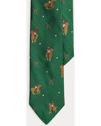 Polo Ralph Lauren - Equestrian-Patterned Silk Tie - Lyst