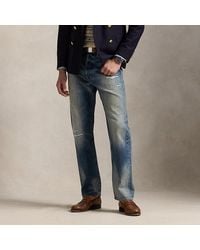 Ralph Lauren - Heritage Straight Distressed Jean - Lyst