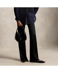 Polo Ralph Lauren - Low-Rise Satin Kick-Flare Trouser - Lyst