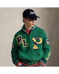 Polo Ralph Lauren - Varsity-Inspired Wool Full-Zip Jumper - Lyst