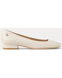 Ralph Lauren - Emellie Nappa Leather Ballet Flat - Lyst