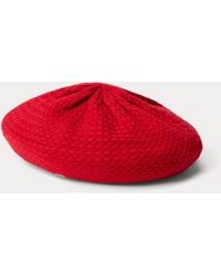 Ralph Lauren - Ralph Lauren Basket-Knit Beret - Lyst
