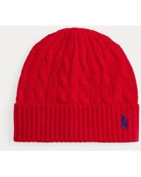Polo Ralph Lauren - Cable-Knit Wool-Cashmere Beanie - Lyst