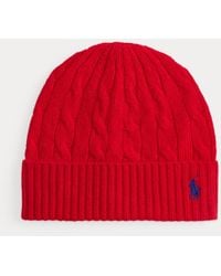Ralph Lauren - Cable-Knit Wool-Cashmere Beanie - Lyst