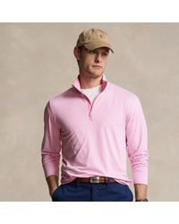 Polo Ralph Lauren - Pullover in jersey a righe con cerniera - Lyst
