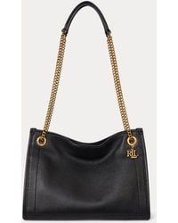 Ralph Lauren - Tragetasche Bradley Aus Narbenleder - Lyst