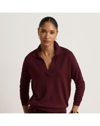 Ralph Lauren - Cotton-Modal Polo Jumper - Lyst