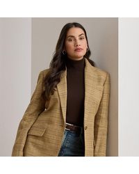 Ralph Lauren - Ralph Lauren Herringbone Linen-Blend Tweed Blazer - Lyst