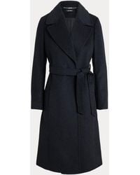 Ralph Lauren - Belted Wool-Blend Wrap Coat - Lyst
