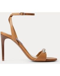 Ralph Lauren - Sandali Presling in vitello 95 mm - Lyst