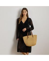 Ralph Lauren - Linen-Blend Crocheted Dress Cover-Up - Lyst