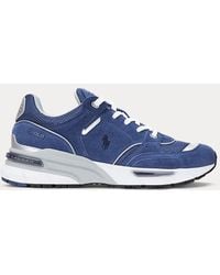 Ralph Lauren - Baskets Trackster 250 En Daim Et Filet - Lyst