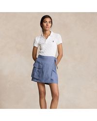 Polo Ralph Lauren - Cargo Linen Wrap Skirt - Lyst