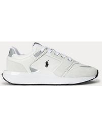 Polo Ralph Lauren - Train 89 V2 Suede-Panelled Trainer - Lyst
