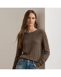 Ralph Lauren - Strickpullover Mit Lochmuster - Lyst