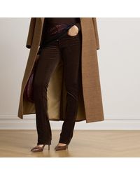 Ralph Lauren - Mid-Rise Corduroy Slim Straight Pant - Lyst
