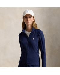 Ralph Lauren - Cable Stretch-Jacquard Zip Jacket - Lyst