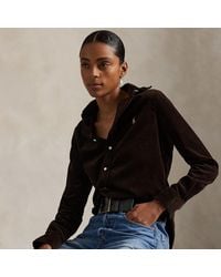 Ralph Lauren - Stretch Slim Fit Cotton Corduroy Shirt - Lyst