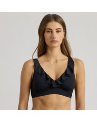 Ralph Lauren - Ruffle-Trim V-Neck Bikini Top - Lyst