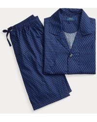 Polo Ralph Lauren - Pigiama in cotone a righe - Lyst