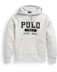 ralph lauren fleece graphic polo logo sweatshirt