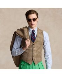 Polo Ralph Lauren - Checked Linen-silk Waistcoat - Lyst