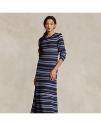 Polo Ralph Lauren - Knit Striped Jumper Dress - Lyst