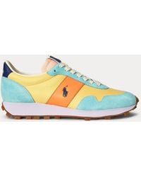 Ralph Lauren - Sneaker PRL Trail 125 in camoscio e rete - Lyst