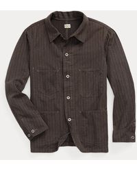 RRL - Giacca in twill jaspé a righe - Lyst
