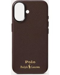 Polo Ralph Lauren - Leather Magsafe Iphone 17 Case - Lyst