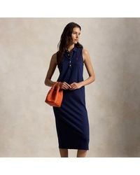 Polo Ralph Lauren - Stretch-Cotton Sleeveless Polo Dress - Lyst