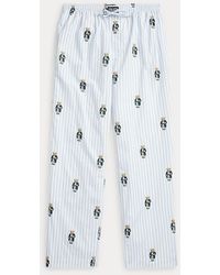 Polo Ralph Lauren - Pantaloni da pigiama Polo Bear a righe - Lyst