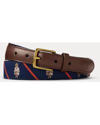 Ralph Lauren - Polo Bear Leather-Trim Belt - Lyst