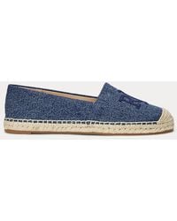 Ralph Lauren - Ralph Lauren Cameryn Washed Denim Espadrille - Lyst
