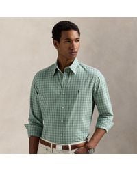 Polo Ralph Lauren - Camicia in popeline a quadri Custom-Fit - Lyst