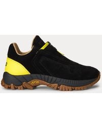 Polo Ralph Lauren - Grayson Suede Zip Trainer - Lyst