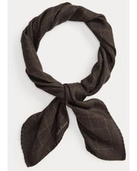 Ralph Lauren - Geruite Kasjmier-Zijden Halsdoek - Lyst