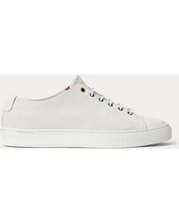 Ralph Lauren - Jermain Deconstructed Calf-Suede Trainer - Lyst
