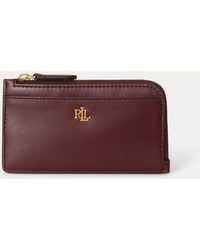 Ralph Lauren - Leather L-Zip Card Case - Lyst