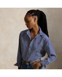 Polo Ralph Lauren - Cropped Boxy Fit Cotton Shirt - Lyst