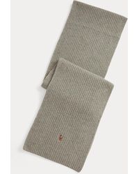 Polo Ralph Lauren - Rib-Knit Wool-Blend Scarf - Lyst