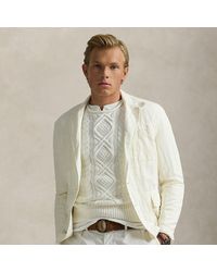 Polo Ralph Lauren - Tailored Slub Cotton-Linen Suit Jacket - Lyst