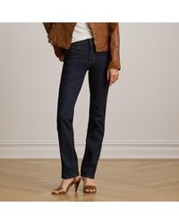 Ralph Lauren - High-Rise Slim Straight Jean - Lyst