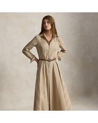 Polo Ralph Lauren - Striped Cotton Panelled Shirtdress - Lyst