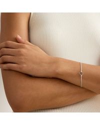 Ralph Lauren - Sterling Key Charm Flex Bracelet - Lyst
