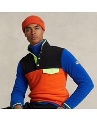 Polo Ralph Lauren - Fleece-Pullover mit Color-Block-Optik - Lyst
