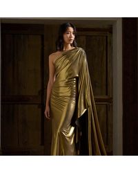 Ralph Lauren Collection - Jackeline Foiled Georgette Evening Dress - Lyst