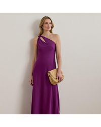 Ralph Lauren - Einschultriges Abendkleid Aus Charmeuse - Lyst