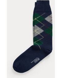Polo Ralph Lauren - Argyle Wool-Blend Crew Socks - Lyst