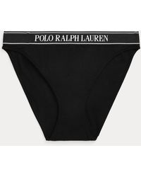 Polo Ralph Lauren - Tanga a vita alta con logo ripetuto - Lyst